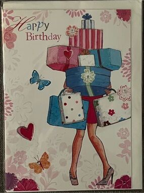 Happy Birthday Card with  Envelope Inside
